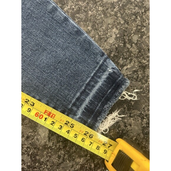 SPANX Size Medium Dark Wash Skinny Pull-on Jeans Denim Shapewear Tummy Control - Picture 7 of 9